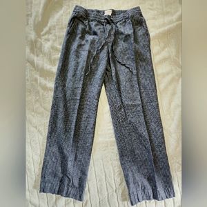 Merona Pullon Navy Pinstripe Wide Leg Pants. Women's size Small